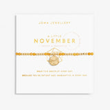 November A Little Birthstone Gold Bracelet