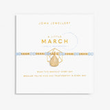March A Little Birthstone Gold Bracelet