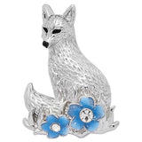 Fox Under The Moon Pin Forget Me Not