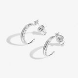 Moon Hoop Earrings