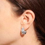 Statement Textured Hoop Earrings
