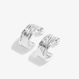 Statement Textured Hoop Earrings