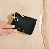 Evie Clip On Coin Purse, Black