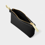 Evie Clip On Coin Purse, Black