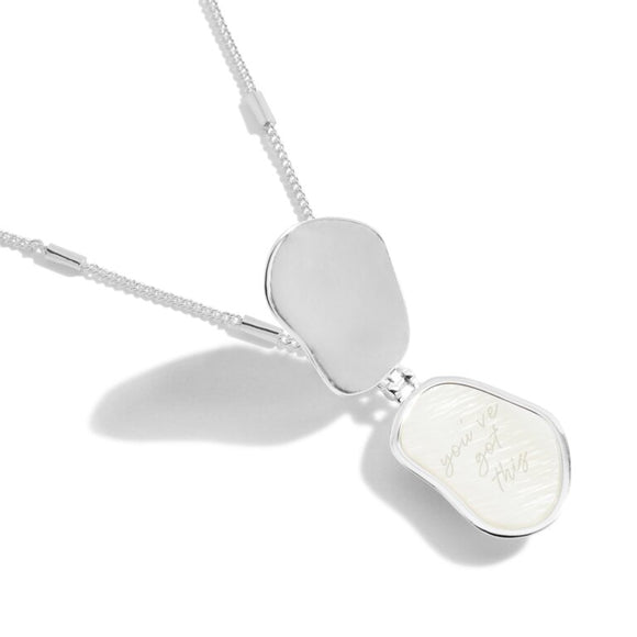 My Moments Lockets 'You've Got This' Silver Necklace