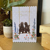 Twins Baby Card