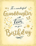 To A Wonderful Granddaughter With Love On Your Birthday