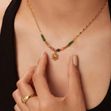 Bright Bead Necklace - Mini Sun
