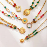 Bright Bead Necklace - Mini Sun