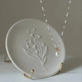 Delicate Pearl T Bar Necklace