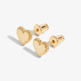 Beautifully Boxed Earrings - Heart Of Gold