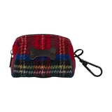 Heritage Tweed Poo Bag Clip On Holder - Red Tartan