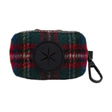 Heritage Tweed Poo Bag Clip On Holder - Red Tartan
