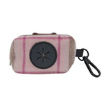 Heritage Tweed Poo Bag Clip On Holder - Pink Check