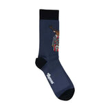 Triptoes Kilted Stag Bamboo Ankle Socks - Navy UK Size 7-11
