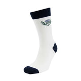 Triptoes Thistle Bamboo Ankle Socks - White. UK Size 4-7