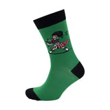 Triptoes Bag Piper Bamboo Ankle Socks - Green, UK Size 7-11