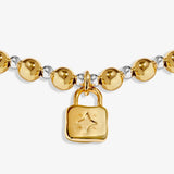 Words To Treasure 'Strength' Bracelet In Silver and Gold Plating
