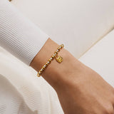 Words To Treasure 'Strength' Bracelet In Silver and Gold Plating