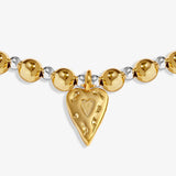 Words To Treasure 'Follow Your Heart' Bracelet In Silver and Gold Plating
