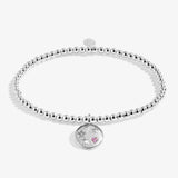 Christmas A Little 'Merry Christmas Lovely Granddaughter' Bracelet In Silver Plating