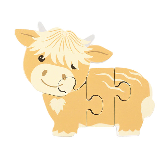 Highland Cow Wooden Puzzle
