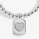 Christmas A Little 'Merry Christmas Lovely Daughter' Bracelet In Silver Plating
