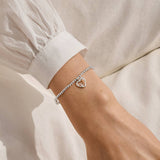 Christmas A Little 'Merry Christmas Super Sister' Bracelet In Silver Plating