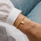 Christmas A Little 'Merry Christmas Wonderful Mum' Bracelet In Gold Plating