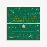Christmas A Little 'Merry Christmas Auntie' Bracelet In Silver Plating