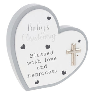 Celebration Heart Plaque, Christening