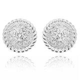 Gift Set Silver Plated Solitaire Necklace & Earrings