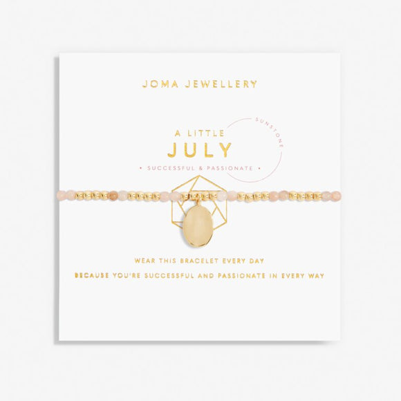 A Little Birthstone 'July' Gold Bracelet