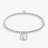 A Little 'Lucky To Have A Cousin Like You' Bracelet In Silver Plating
