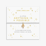 A Little 'Anything Is Possible' Bracelet In Silver and Gold Plating