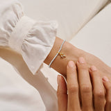 A Little 'Anything Is Possible' Bracelet In Silver and Gold Plating