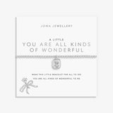A Little 'You Are All Kinds Of Wonderful' Bracelet In Silver Plating