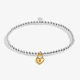 A Little 'Life Is Tough But So Are You' Bracelet In Silver and Gold Plating