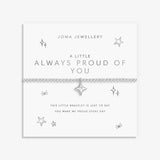 A Little 'Always Proud Of You' Bracelet In Silver Plating