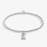 Kids' Snowglobe A Little 'Have A Pawsome Christmas' Bracelet In Silver Plating