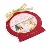Kids' Snowglobe A Little 'Have A Pawsome Christmas' Bracelet In Silver Plating