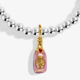 A Little Vibes 'Prosec Ho Ho Ho' Bracelet In Silver And Gold Plating