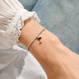 A Little Vibes 'Espresso Yourself' Bracelet In Silver Plating