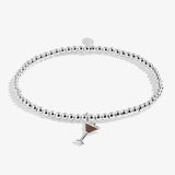 A Little Vibes 'Espresso Yourself' Bracelet In Silver Plating