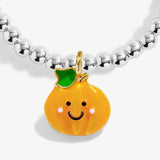 Kids' A Little Jomees 'Cutest Pumpkin In The Patch' Bracelet In Silver and Gold Plating