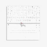 Children's Christmas A Little 'Dachshund Through The Snow' Bracelet