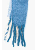 Blue Colourblock Square Heavyweight Scarf