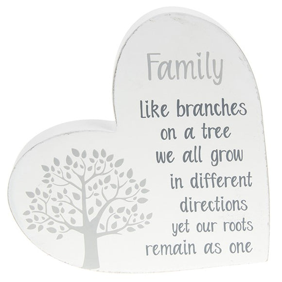 Tree Of Life Standing Heart - Family