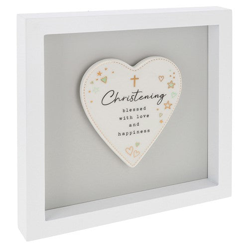 Heartfelt Art Large Christening Heart