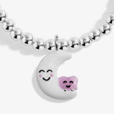 Kids' A Little Jomees 'Love You To The Moon And Back' Bracelet In Silver and Gold Plating